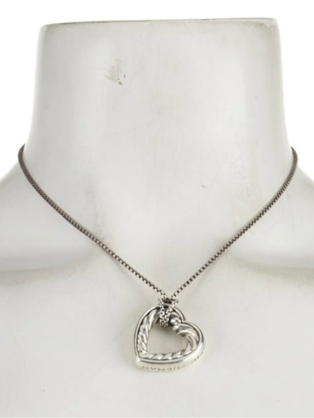 David Yurman Large Cable Heart Pendant Necklace 46% Off Est. Retail $550